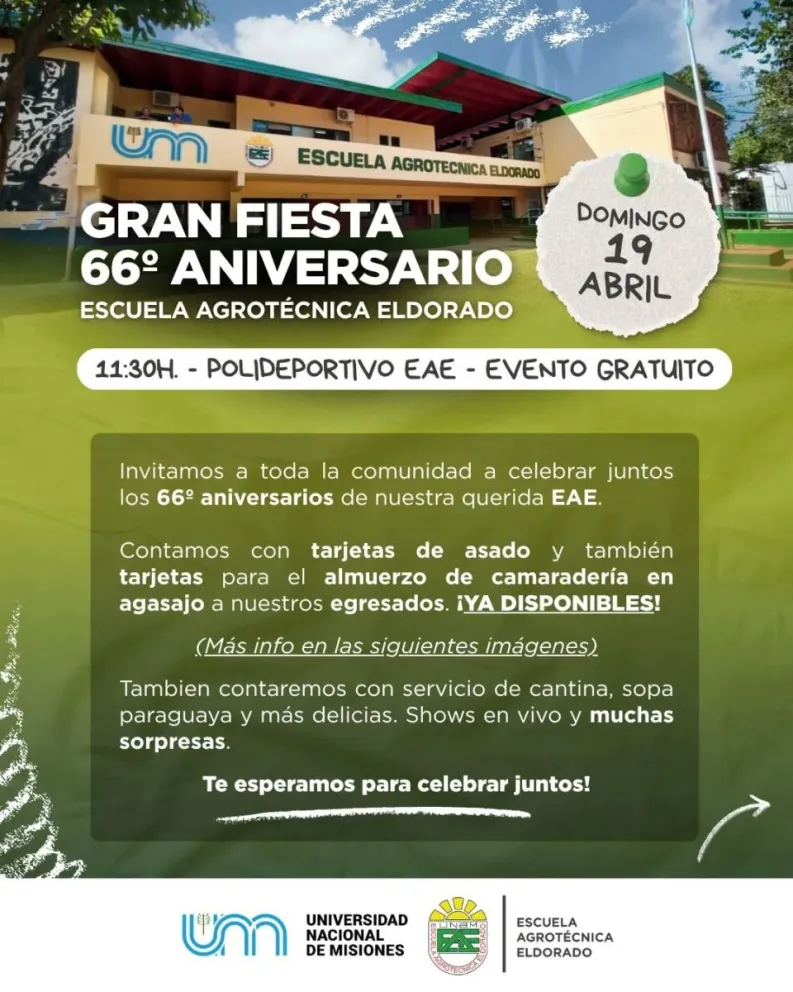 La Escuela Agrotécnica se prepara para celebrar su Aniversario número 66