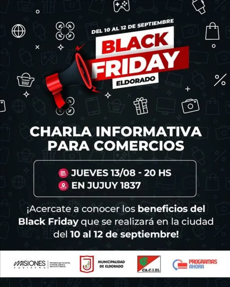 Black Friday en Eldorado: comerciantes se reunirán este miércoles